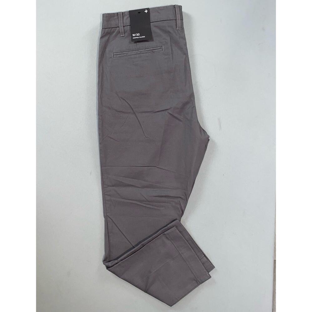 Tavik Cropped/Tailored Fit Lightweight Cuffed Chino Pants. Gray, Men's 30. NWT!